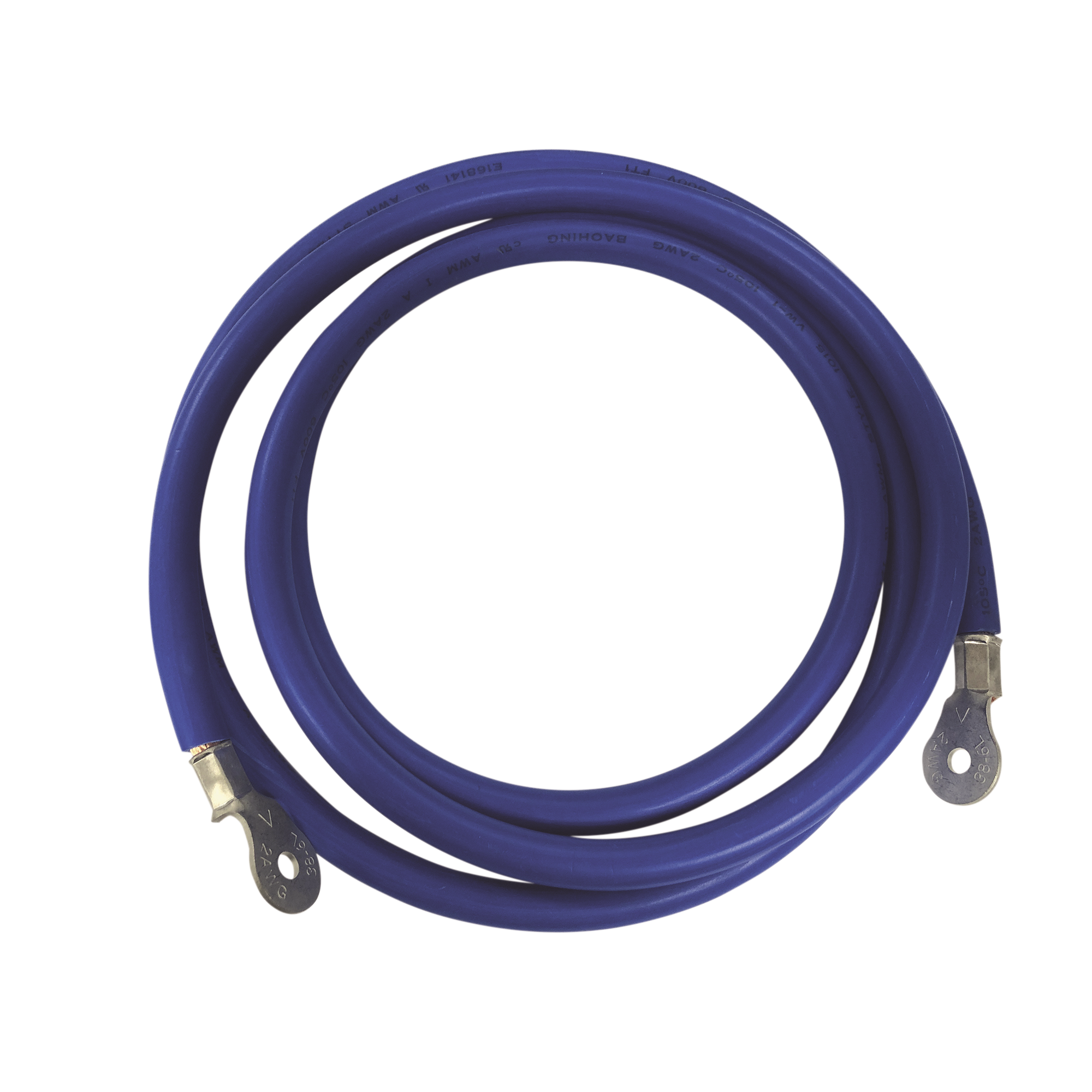 CBL-2AWG-2.2B|Cable para Bater?¡as,  2.2 m Azul Calibre 2 AWG con Terminales de Ojo en Ambos Extremos